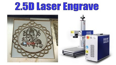3D STL Relief Engraving Machine | 2.5D Fiber Laser Engraving Machine for Gold Silver Brass Steel Alu