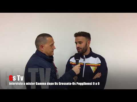 Gs Tv - intervista a mister Gamma dopo Grosseto-Poggibonsi 0 a 0