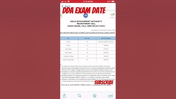 DDA EXAM DATE #dda  #youtubeshorts #exams #trending #shorts #recruitment