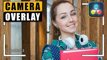 How to Add CAMERA VIEWER OVERLAY Effect in Davinci Resolve