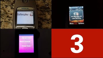 Battery low/Battery empty alert collection (PART 3)