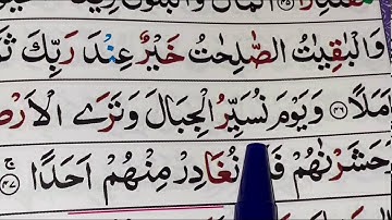 Surah Al-Kahf/Ayat 46 and 47/ سورة الكهف