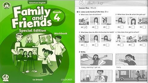 Giải bài tập family and friends 4 workbook unit 6 năm 2024