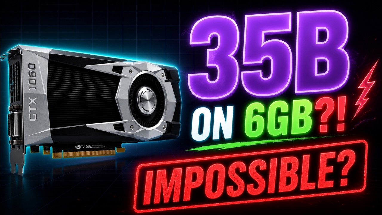 Running a 35B AI Model on 6GB VRAM, FAST (llama.cpp Guide)