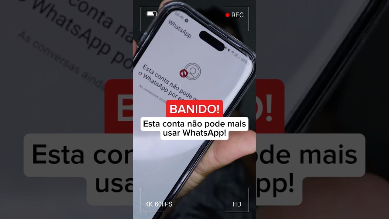 Esta conta não pode mais usar o whatsapp! Como recuperar WhatsApp Banido?