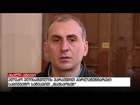 ალეკო ელისაშვილის ვარაუდით პარლამენტარები საბიუჯეტო საწვავით „ტაქსაობენ“