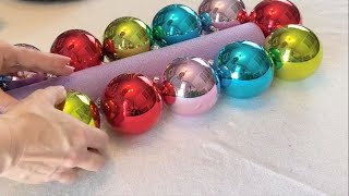Stick an ornament to a pool noodle for this BRILLIANT Christmas hack!