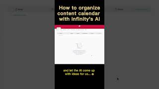 Generate Blog Content Calendar with Infinity #AI screenshot 4