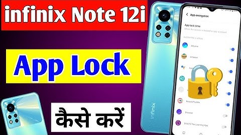 infinix note 12i me app lock kaise kare | how to set app lock infinix note 12i