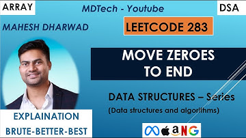 Move Zeroes to End | Leetcode 283 | Java | Two pointers | Brute - Better - Best