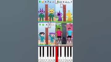 Twin Telepathy Challenge Squid Game/Sprunki | FASH Animation (@tieanimation) - Octave Piano Tutorial