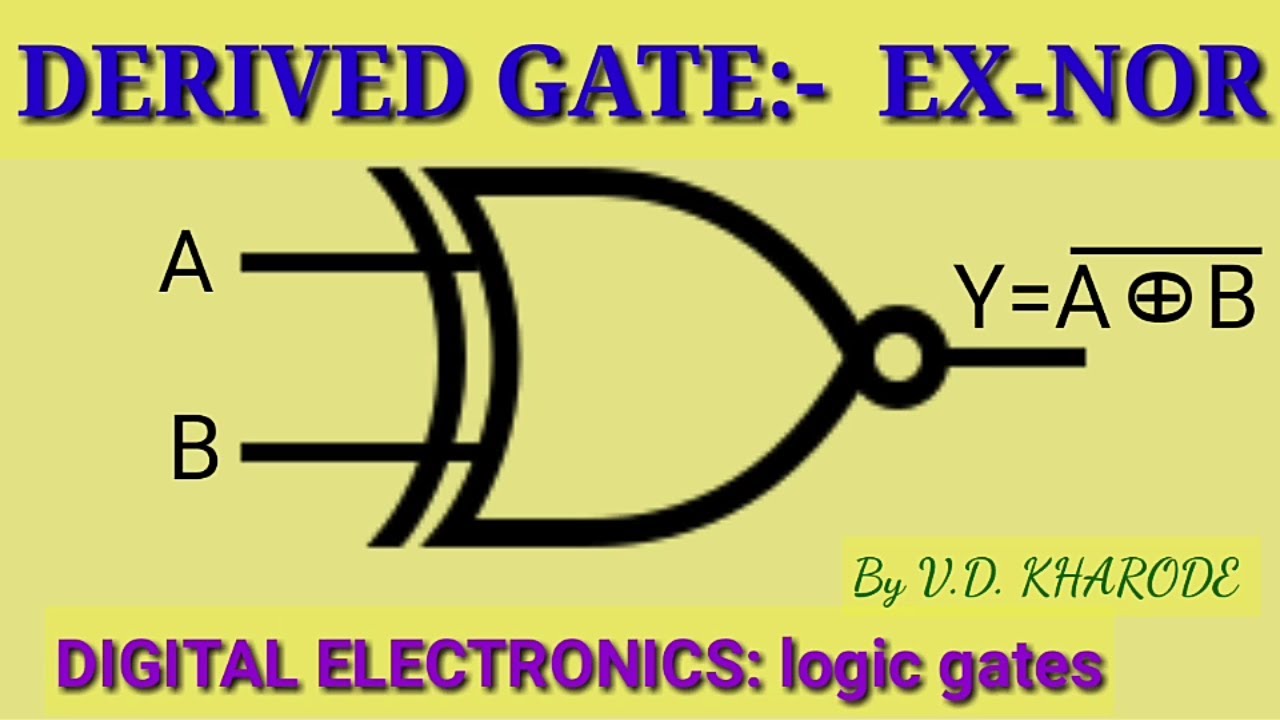 Derived gate EXNOR II vishwachhaya academy YouTube