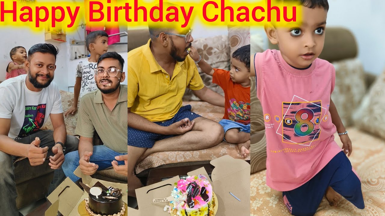 Happy Birthday To Chachu | Cake Cut Celebration #birthday #kids - YouTube