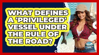 What Defines A 'privileged' Vessel Under The Rule Of The Road? - Boat Life Masters