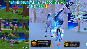 Taming All New Pets & Mounts of Valhalla 🥰 |  Utopia Origin | PVE702 #utopia #pve702