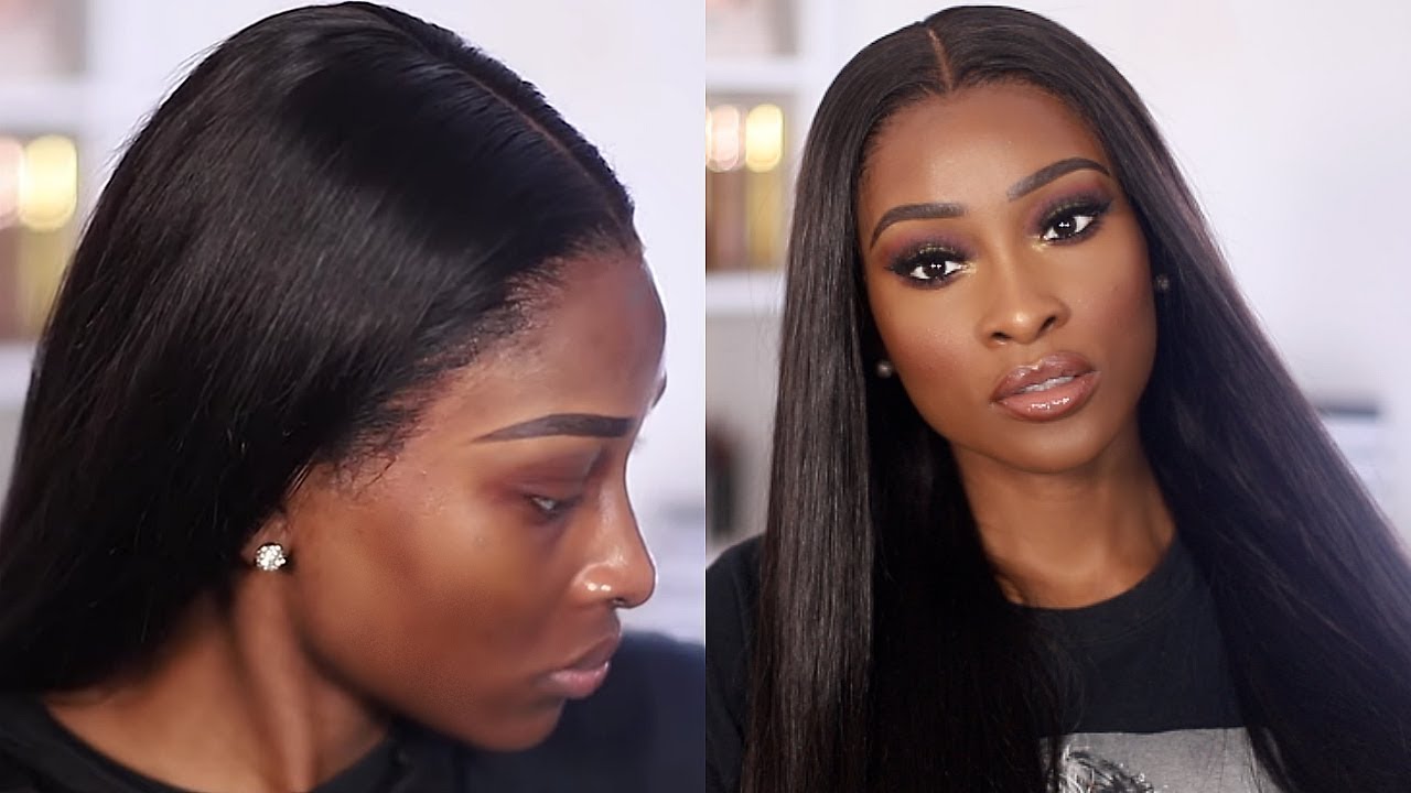 HOW I LAY MY FRONTAL WIG WITH NO BABY HAIR FT UNICE HAIR YouTube
