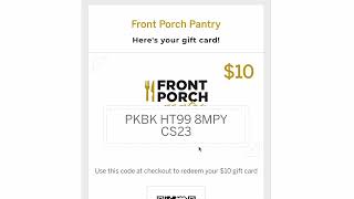 Front Porch Pantry How How To Apply A Gift Card Or Discount Code
