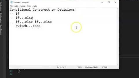 Learn C# - Basics - 4 - Conditional Construct Or Decisions