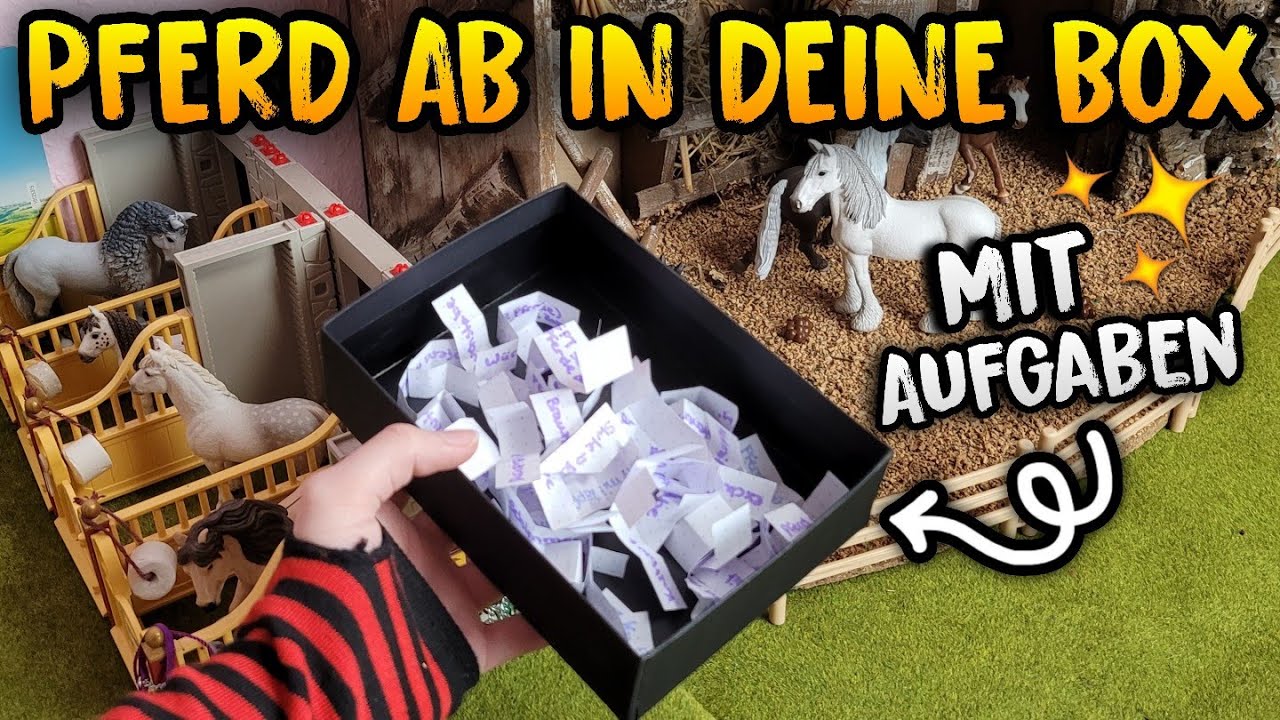 Pferd ab in deine Box mit Aufgaben Zettel 🐎💕 Part 1 | Schleich
