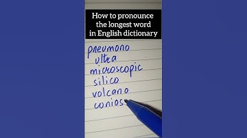 How to pronounce the longest word in English dictionary #learnenglish #pronunciation