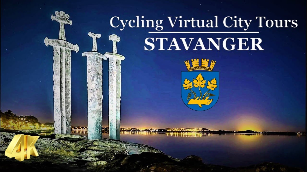 Раскрытие сокровищ Ставангера, виртуальный тур на велосипеде.