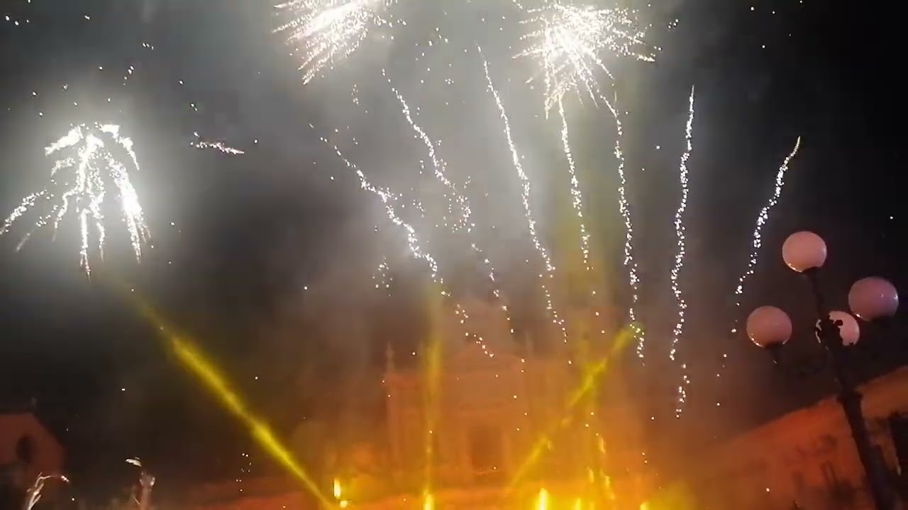 Acireale 19 Gennaio 2025 Processione Reliquie S. Sebastiano e Spettacolo Piromusicale FUOCHI & FESTA