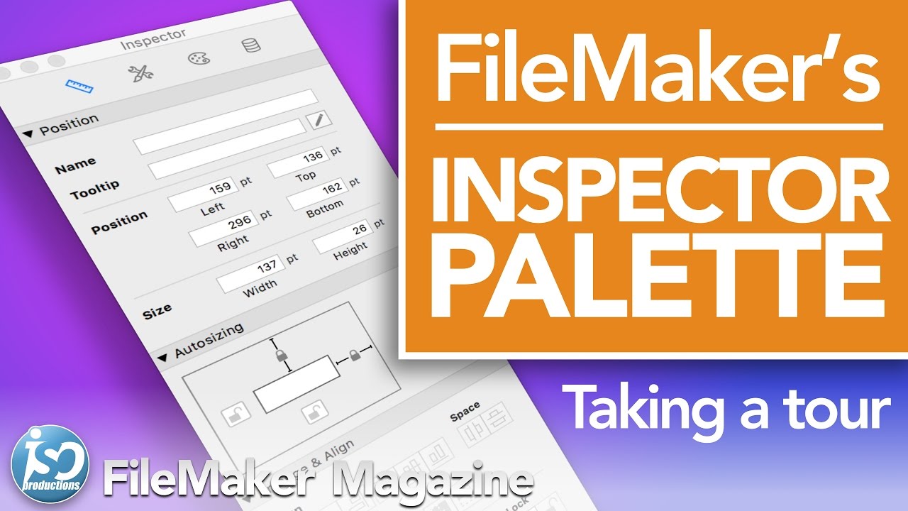 Filemaker Inspector Touring FileMaker's Inspector Palette - YouTube
