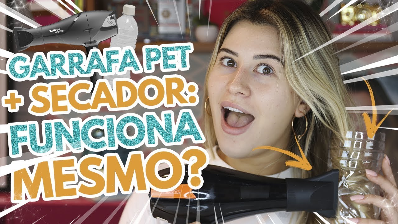 ENROLEI MEU CABELO USANDO UMA GARRAFA E SECADOR: FUNCIONA MESMO?