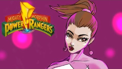 How to draw pink ranger Kimberly [timelapse] speed painting