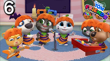 Halloween Party! My Talking Tom Friends Gameplay Walkthrough Day 6 (Android/iOS)