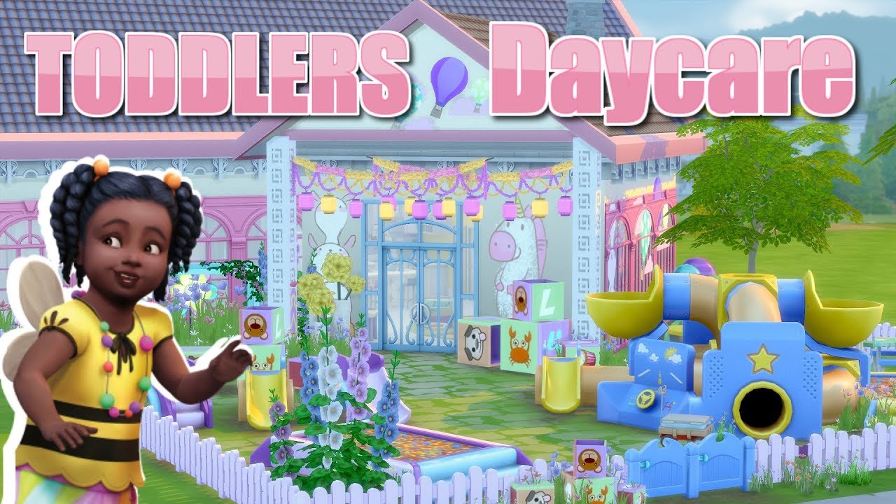 The Sims 4 Toddlers Daycare Toddler Stuff No Cc Playground Sims 4 Sims 4 Challenges Toddler Daycare