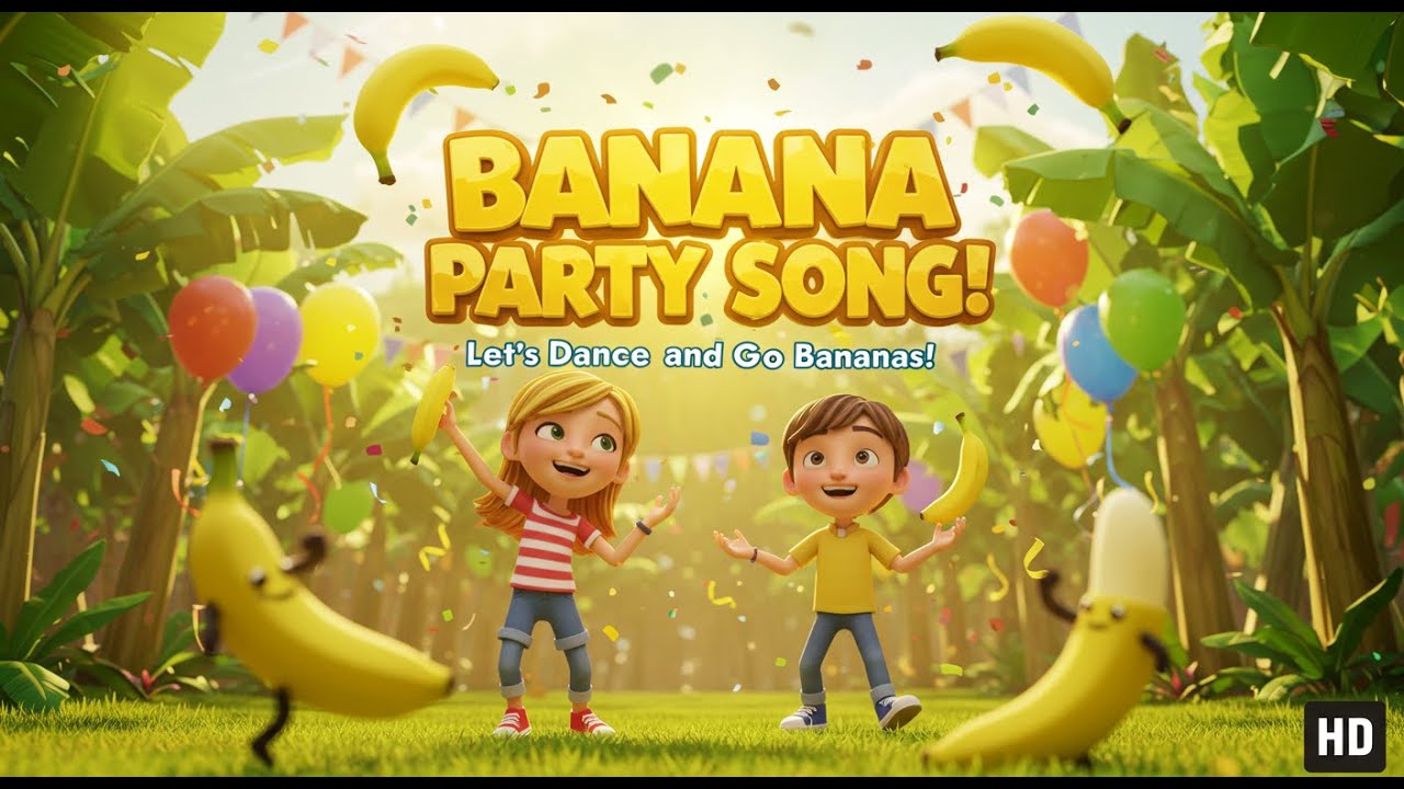Banana Party Song! | Fun Kids Dance & Sing Along (Official Music Video ...