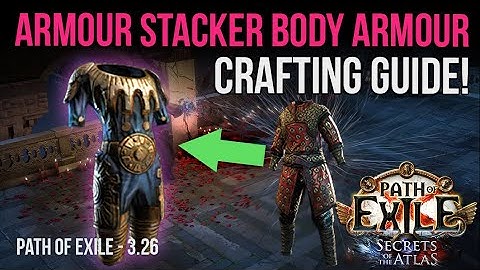 How to Recombinate and CRAFT Armour Stacker Body Armour! -  Path of Exile 3.26
