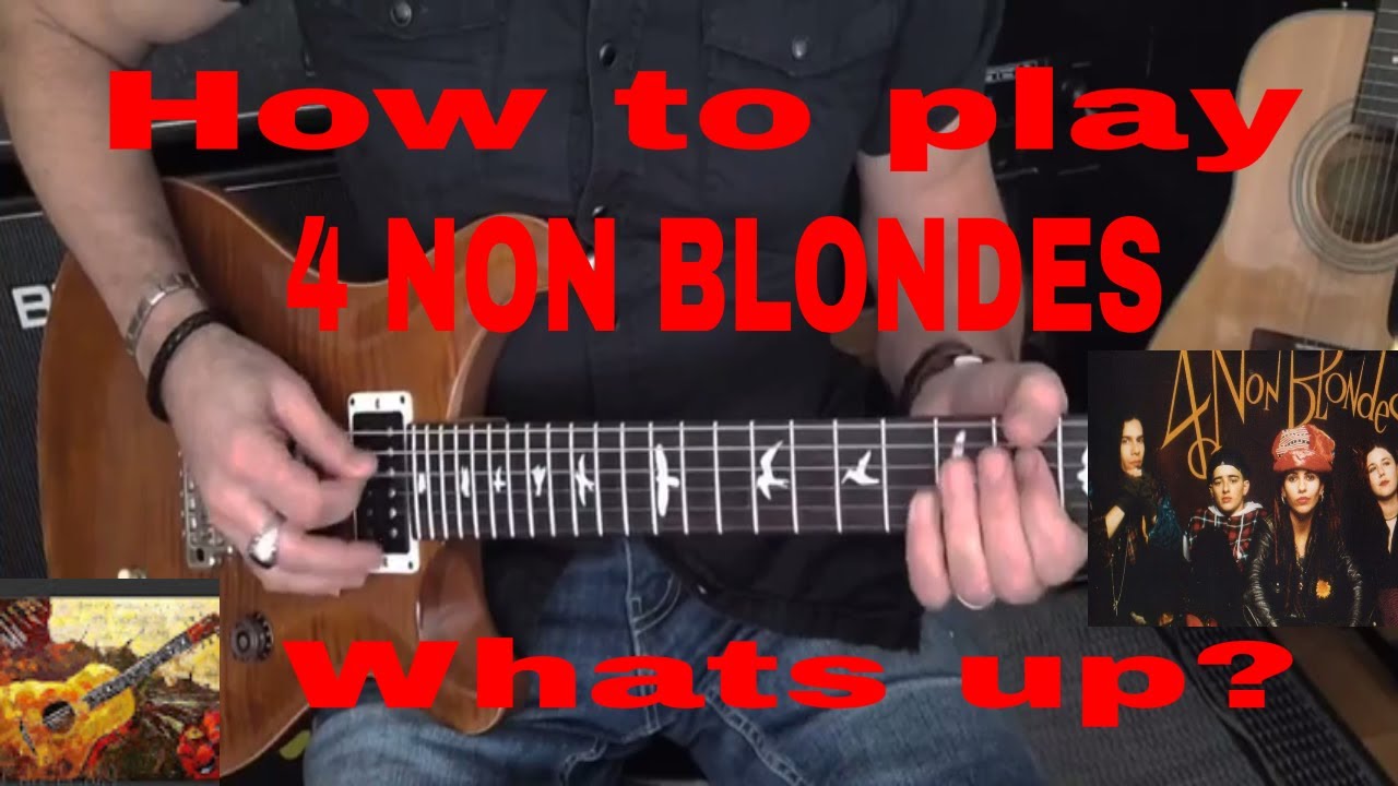 How to play/whats up?/4 non blondes /lesson - YouTube