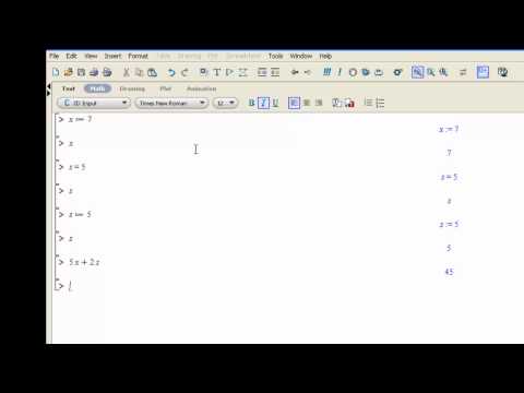 How To Assign Functions Maple