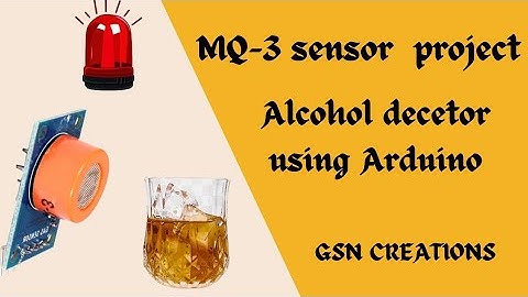 ALCOHOL DECETOR USING MQ3 SENSOR |ARDUINO PROJECT| #schoolproject #arduinoproject #project #youtube