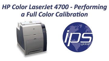 HP 4700 - Performing a Full Color Calibration