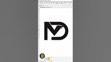 MD 3d logo design | coreldraw logo design#danish ahmed #coreldraw #logo #logodesign