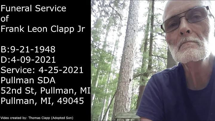 The Funeral Service of Frank Leon Clapp Jr