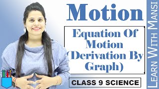 Equation Derivation By Graph | Chapter 8 | Motion | Class 9 Science | NCERT