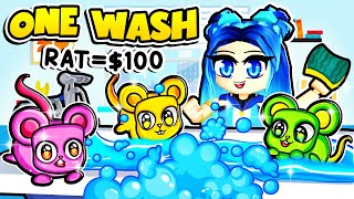 Washing RATS For $$$ In Roblox!