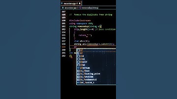 Remove duplicate in string using Recursion | Recursion in c++ language |#coding #shortsvideo #shorts