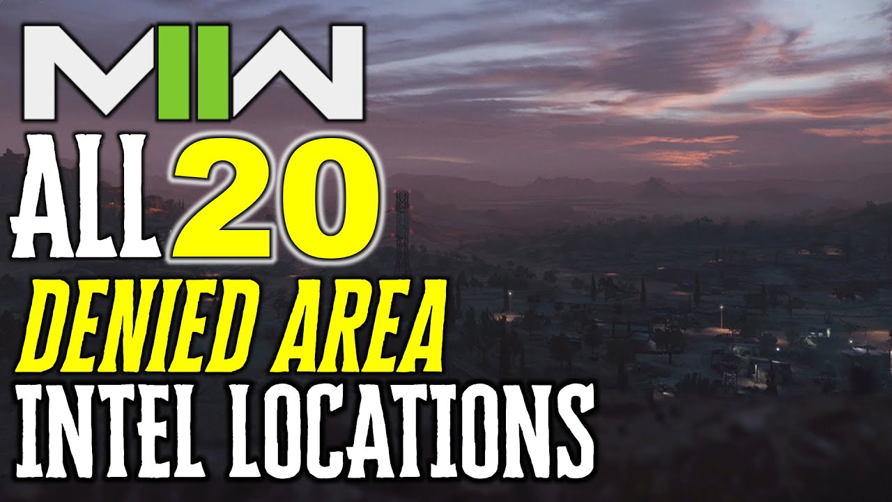 Modern Warfare 2 DENIED AREA: ALL INTEL LOCATIONS (Modern Warfare 2 Intel Locations Spec Ops)