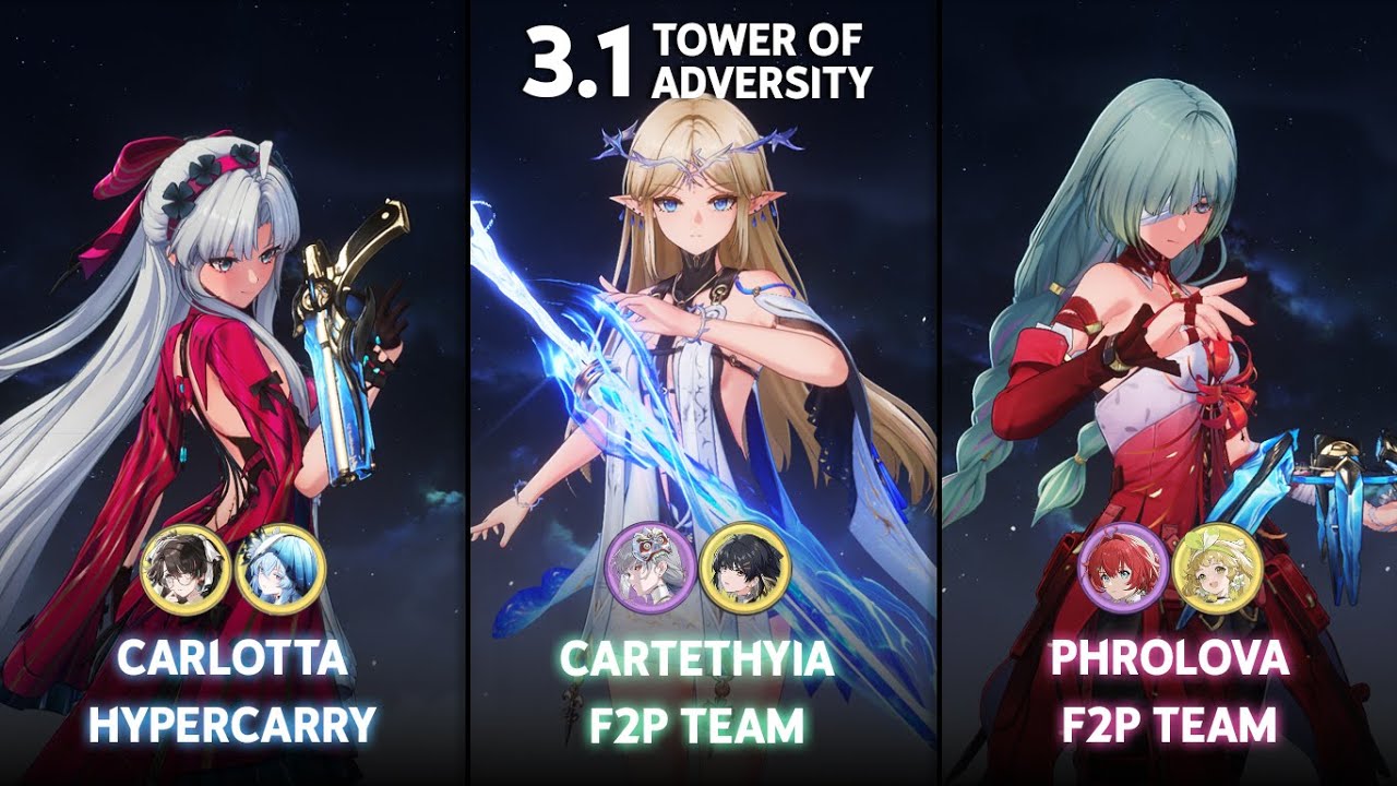 NEW ToA 3.1 | S0 Carlotta / S0 Cartethyia F2P Team / S0 Phrolova F2P Team | Wuthering Waves