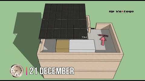 9.5kw solar system 3d design with shadow analysis UPVOLTAGE SOLUTIONS LLP