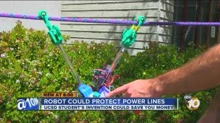 UC San Diego student's robot could soon be used to protect power lines