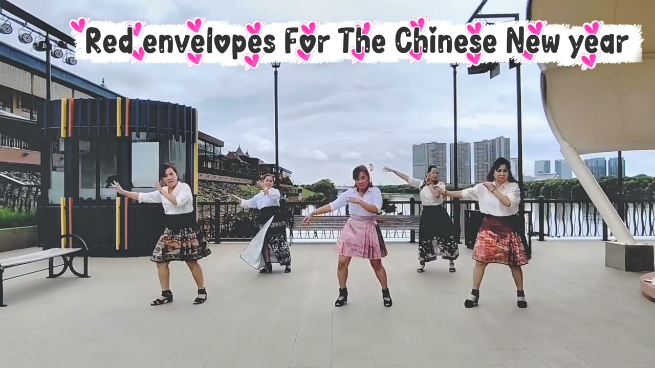 Red envelopes For The Chinese New year || Lusi Line Dance || 春花 chun hua 