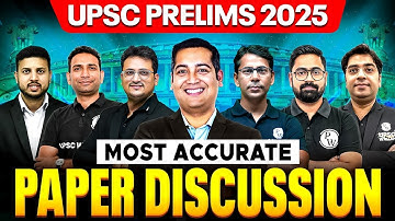Live Paper Discussion of UPSC Prelims 2025 🔥 | GS Paper - 1 Answer Key & Expected Cut Off  ✅