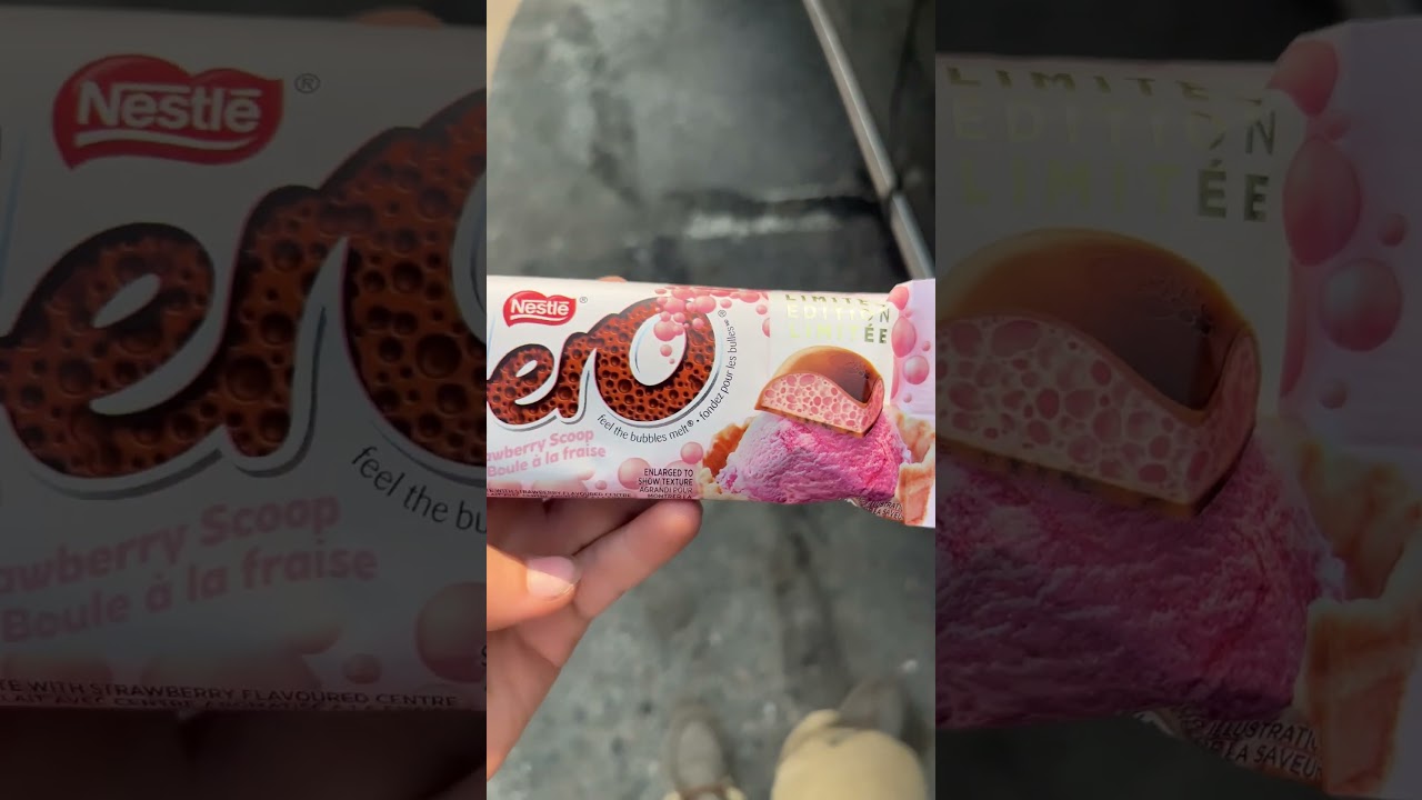 ￼ Aero, limited, edition, strawberry, scoop, flavoured ￼