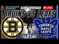 Boston Bruins vs Toronto Maple Leafs LIVE STREAM NHL Game Audio | Leafs Live Gamecast